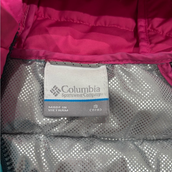 Columbia Girls Pink and Blue Insulated Coat - Picture 3 of 4